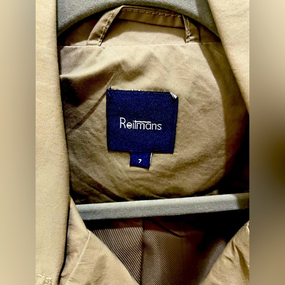 Reitmans Women’s Classic Long Trench Coat, Taupe color - Picture 5 of 5